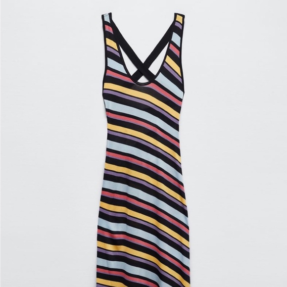 NWT ZARA STRIPED KNIT DRESS - Picture 9 of 11